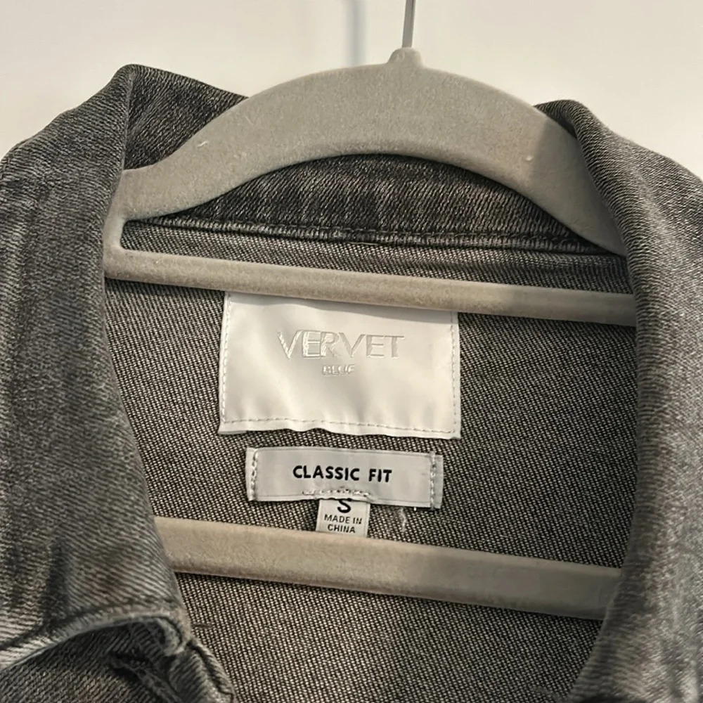 Vervet washed black distressed jean jacket - Picture 2 of 8